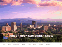 Tablet Screenshot of crestmountaindinnershow.com